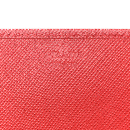 Prada Saffiano Wallet on Chain Fuoco 6 of 10