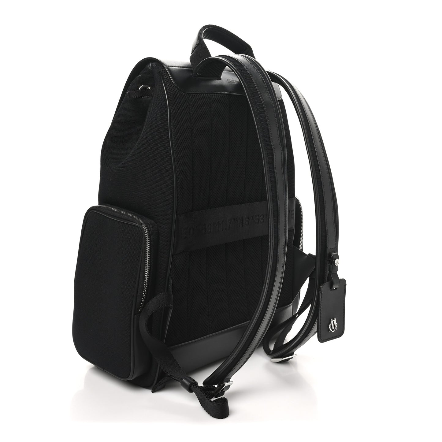 Canvas Calfskin Never Still Small Backpack Black