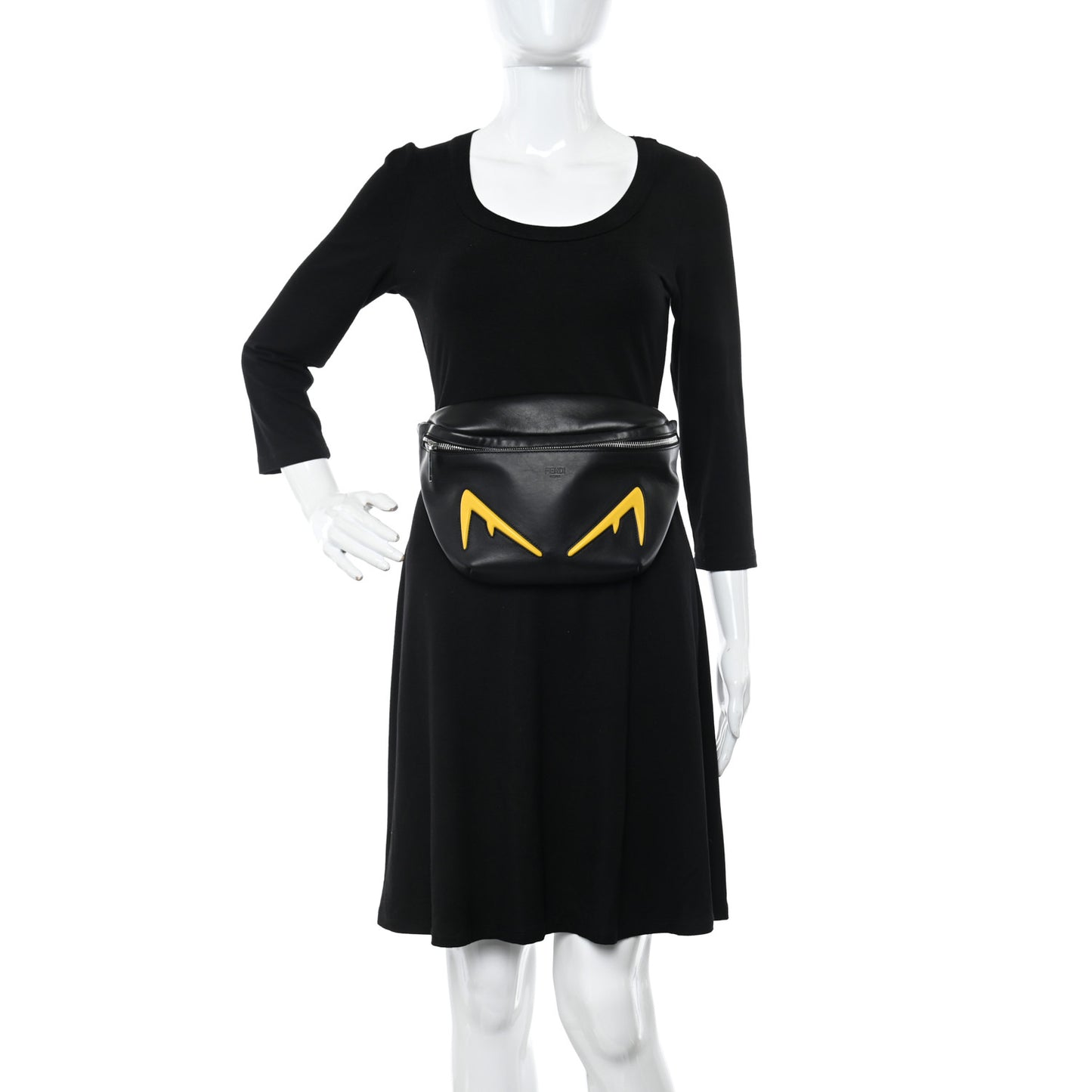 Vitello Grace Light Century Devil Eyes Belt Bag Black Sunflower