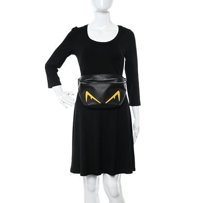 Fendi Vitello Grace Light Century Devil Eyes Belt Bag Black Sunflower 2 of 10