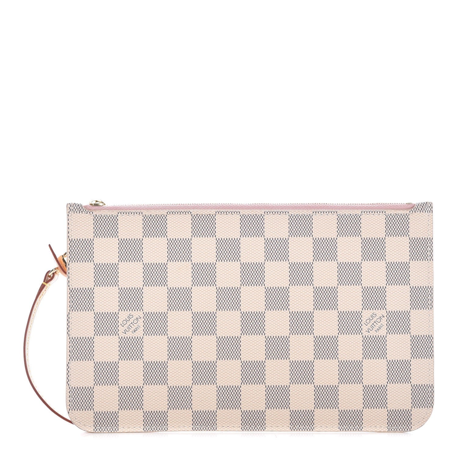 Louis Vuitton Damier Azur Neverfull MM GM Pochette Rose Ballerine 1 of 10