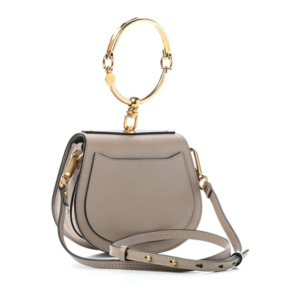 Chloe Calfskin Suede Small Nile Bracelet Bag Motty Grey 2 of 5