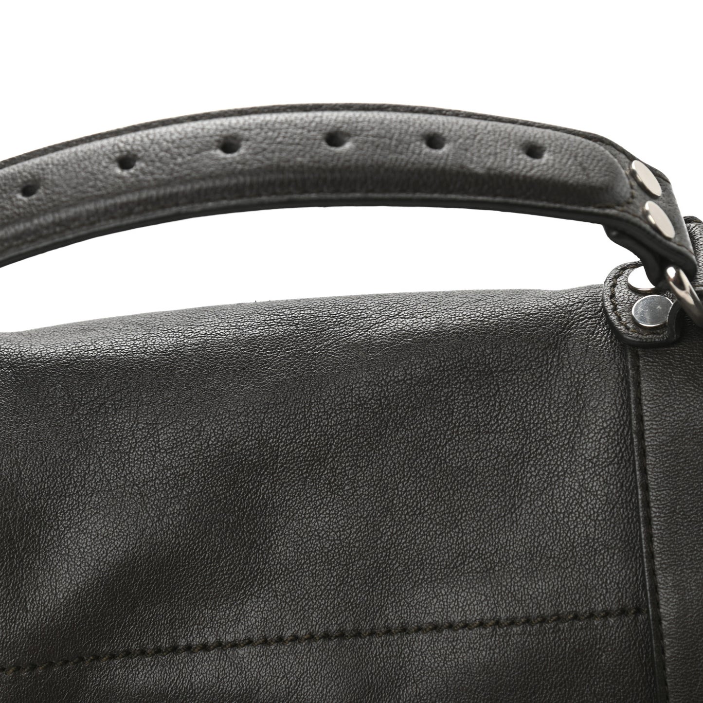 Lambskin Medium PS1 Satchel Dark Chocolate