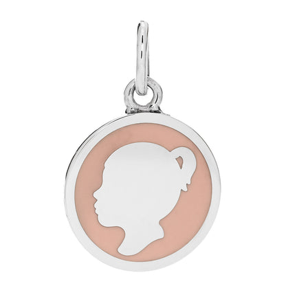 Tiffany Sterling Silver Enamel Girl Charm Pink 1 of 4
