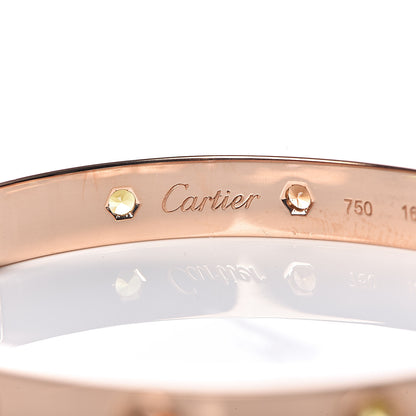 Cartier 18K Pink Gold Sapphire Garnet Amethyst LOVE Bracelet 16 5 of 7