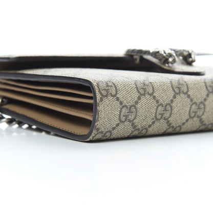 Gucci GG Supreme Monogram Mini Dionysus Chain Wallet Beige Taupe 9 of 12
