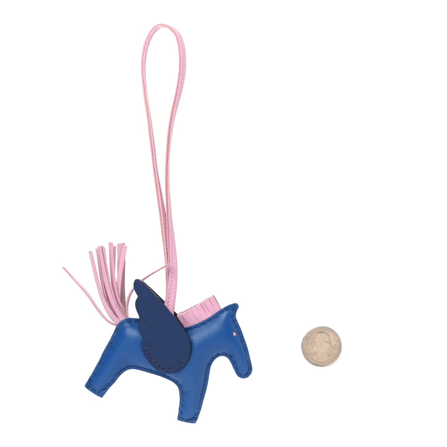 Milo Lambskin Grigri Rodeo Pegase Horse Bag Charm PM Bleu France Mauve Sylvestre Bleu Saphir