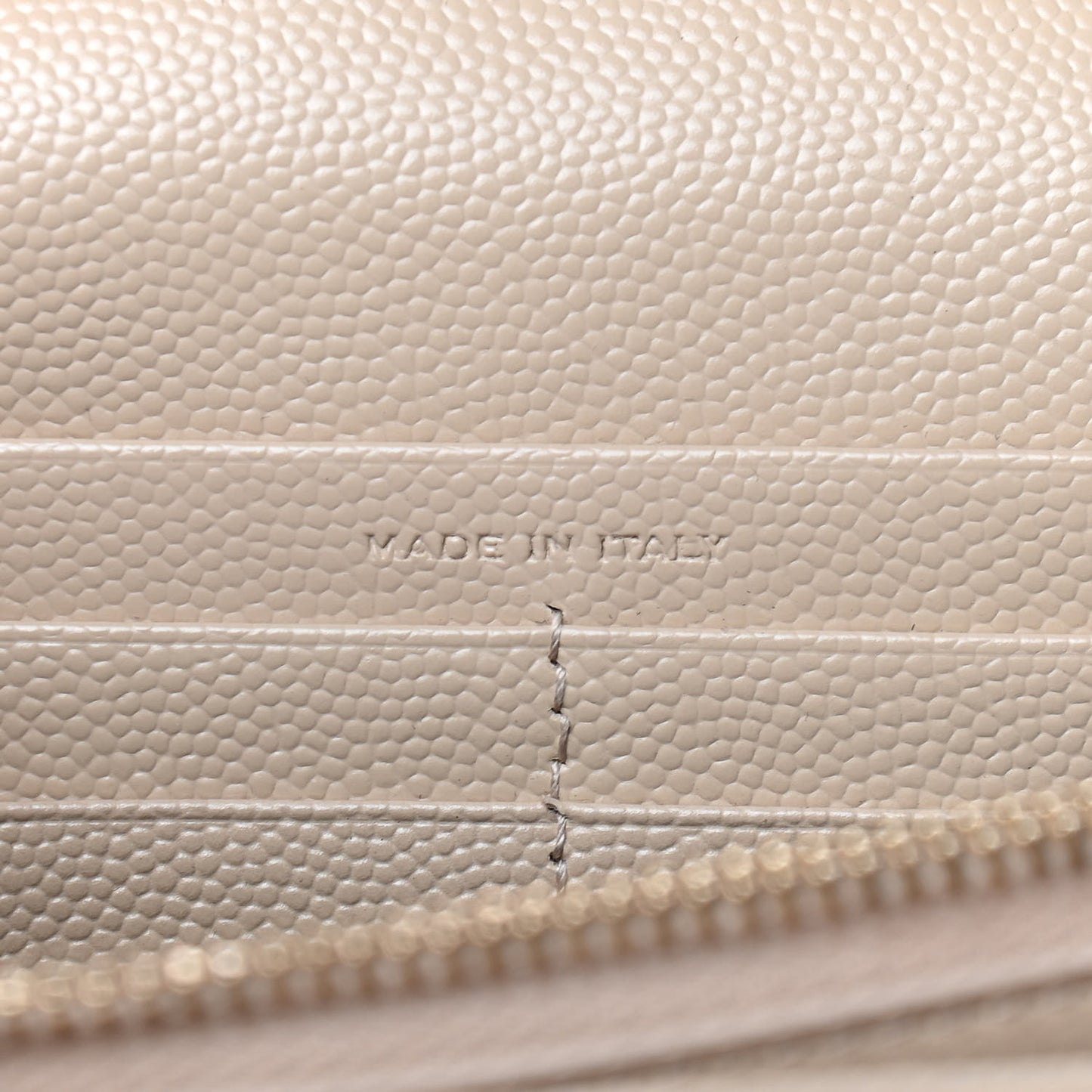 Grain De Poudre Matelasse Chevron Monogram Chain Wallet Nude Powder