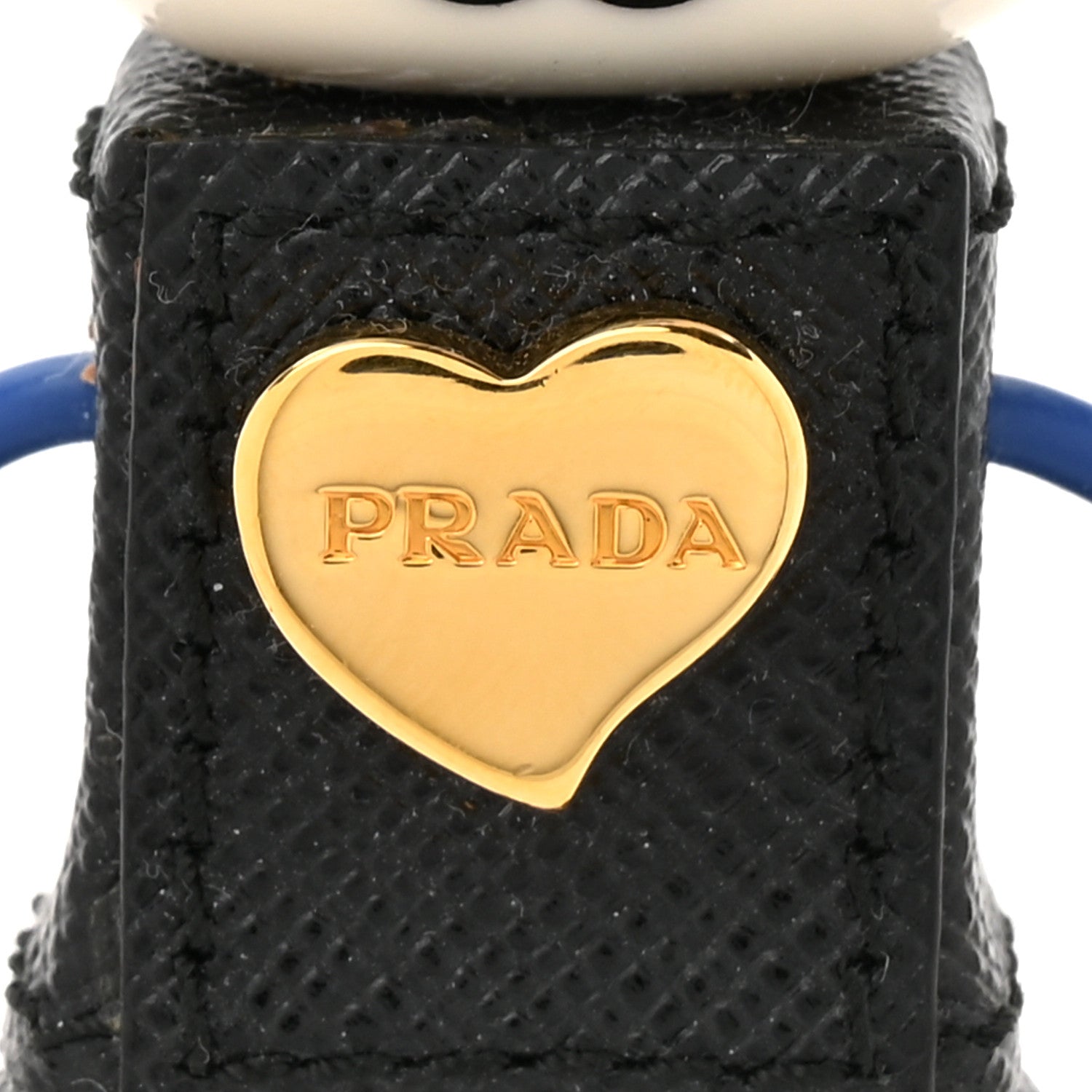 Prada Saffiano Cat Robot Trick Keychain Black 3 of 3