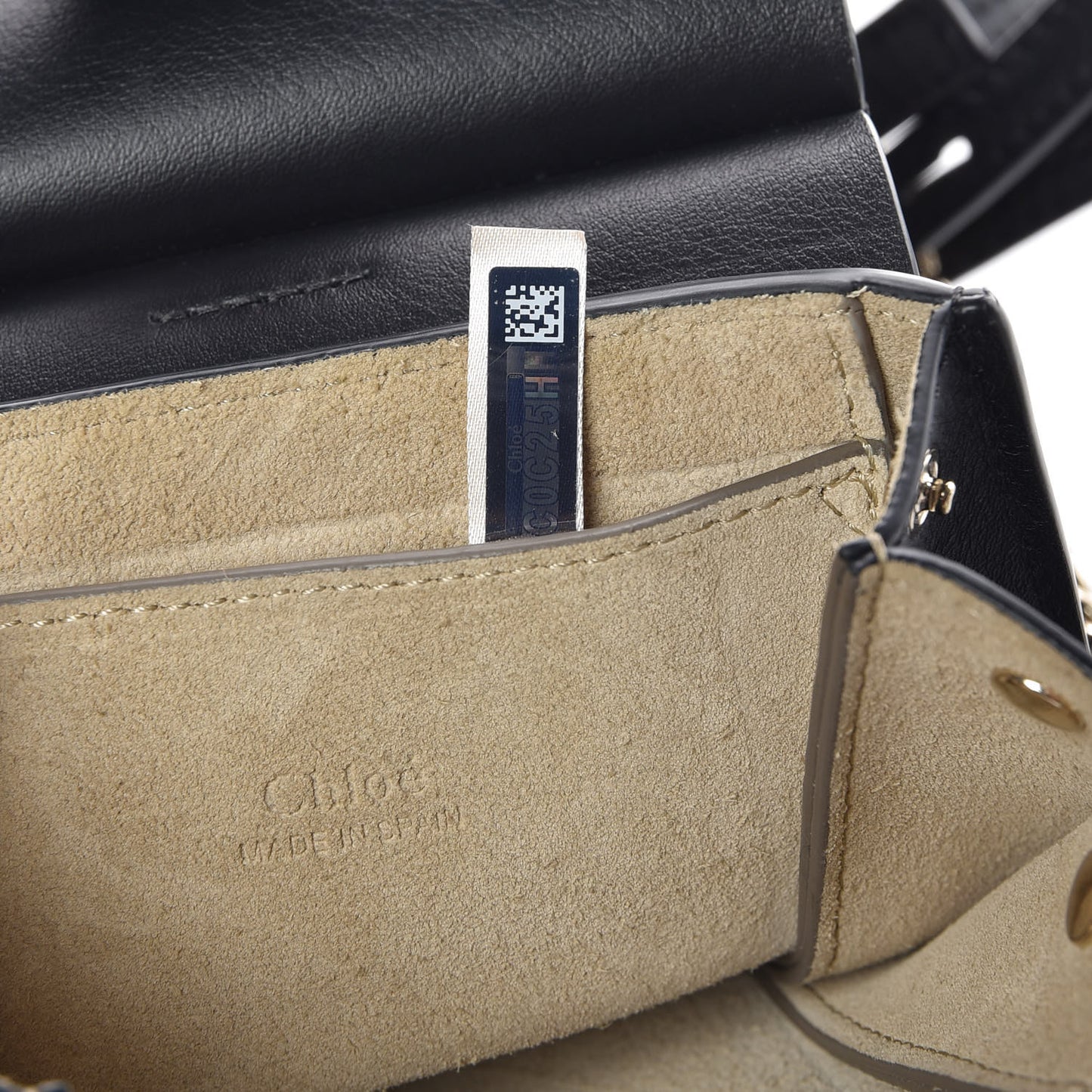 Suede Calfskin Mini Faye Bracelet Bag Black