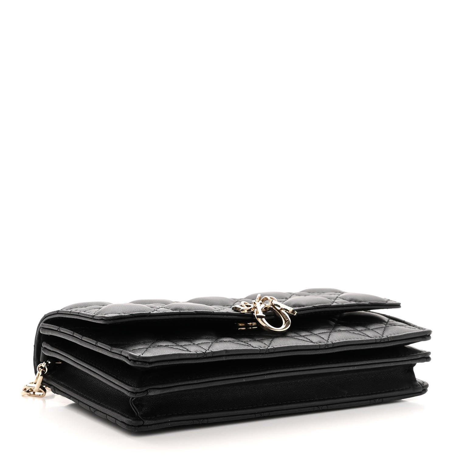 Christian Dior Lambskin Cannage Mini My Dior Bag Black 4 of 9