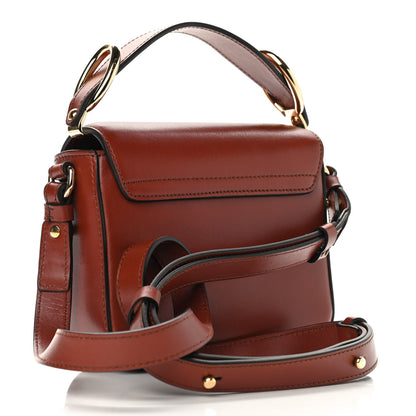 Chloe Shiny Calfskin Suede Mini C Bag Sepia Brown 3 of 9