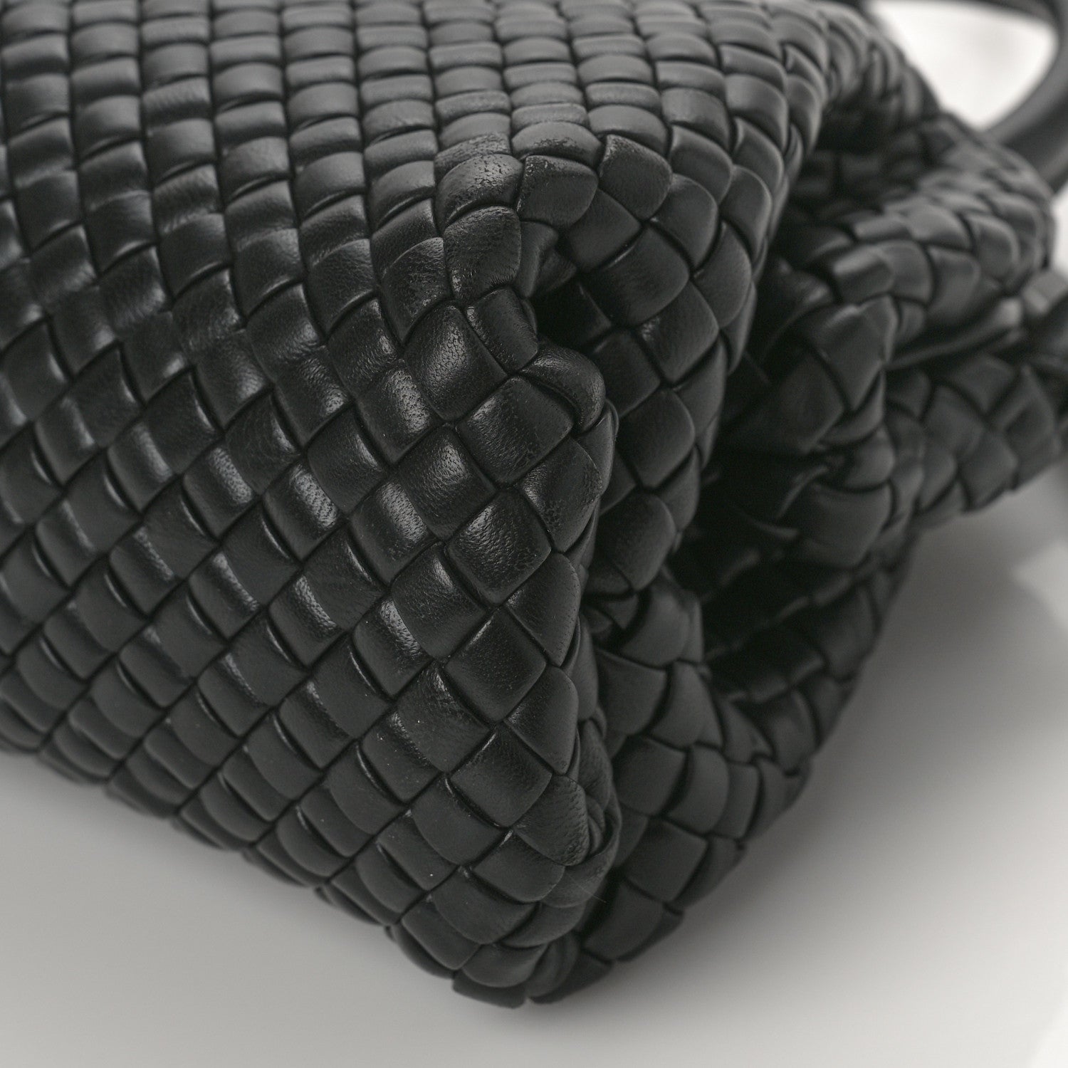 Bottega Veneta Nappa Intreccio Mini Padded Handle Bag Black 8 of 9