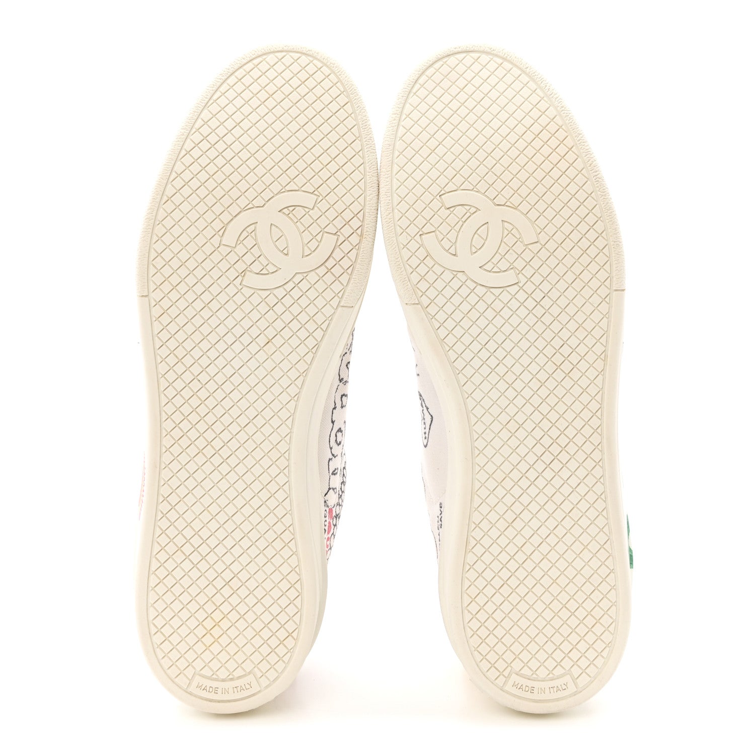 Chanel X PHARRELL WILLIAMS Canvas Womens Sneakers 38 White Multicolor 6 of 11