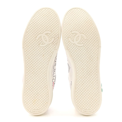 Chanel X PHARRELL WILLIAMS Canvas Womens Sneakers 38 White Multicolor 6 of 11