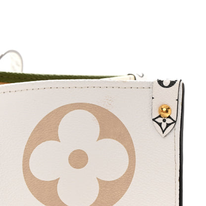 Louis Vuitton Monogram Giant Onthego GM Kaki Beige 12 of 14