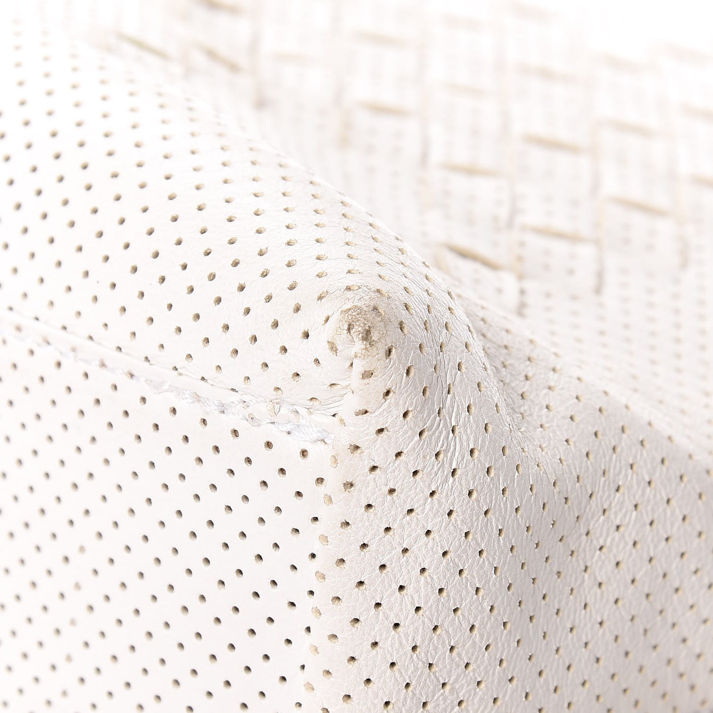 Nappa Intrecciato Perforated Regent Tote White