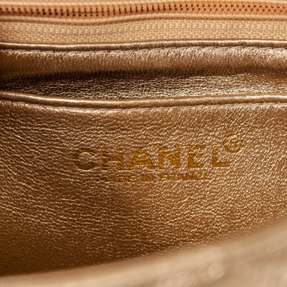 Chanel Metallic Lambskin Quilted Mini Square Flap Gold 7 of 8