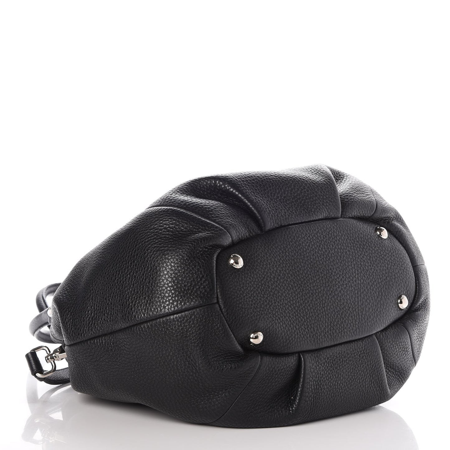 Vitello Daino Shoulder Bag Nero Black