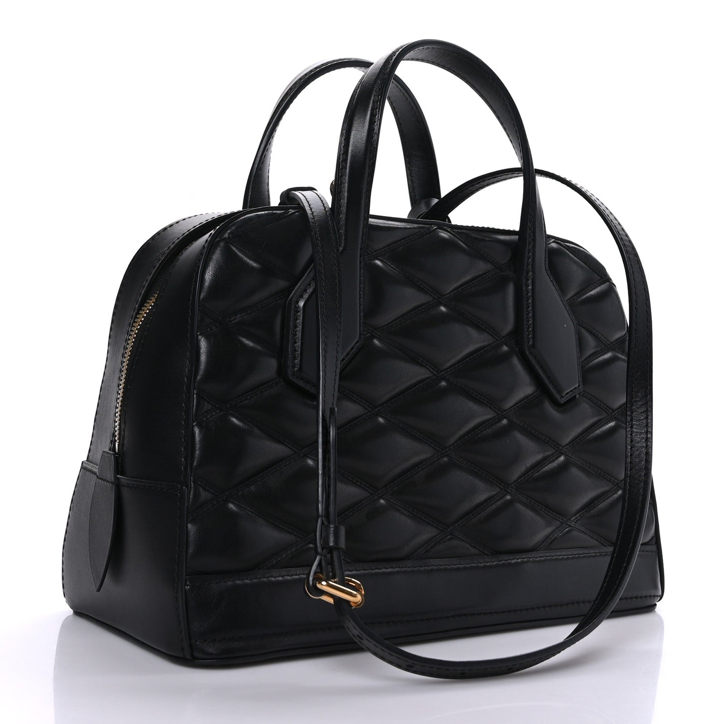 Lambskin Malletage Dora PM Black