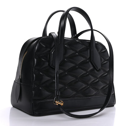 Louis Vuitton Lambskin Malletage Dora PM Black 3 of 8