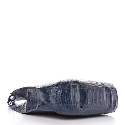 Nancy Gonzalez Crocodile Hobo Blue 4 of 12
