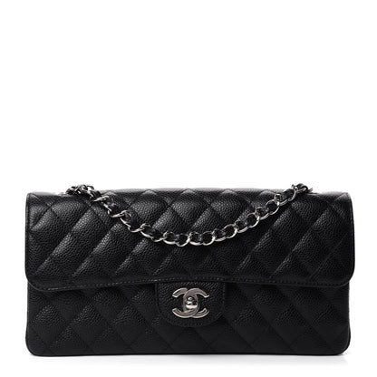 Chanel Caviar Quilted East West Flap Black 1 of 10