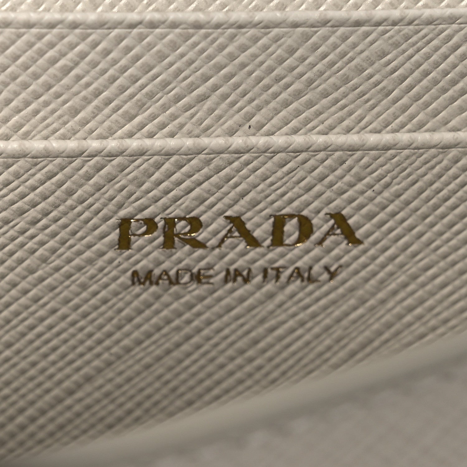 Prada Saffiano Card Holder With Chain Talco 6 of 10