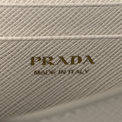 Prada Saffiano Card Holder With Chain Talco 6 of 10