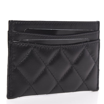 Chanel Lambskin Quilted Card Holder Black 3 of 9