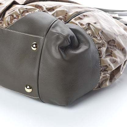 Gucci Crystal Monogram Full Moon Tote Brown 9 of 9