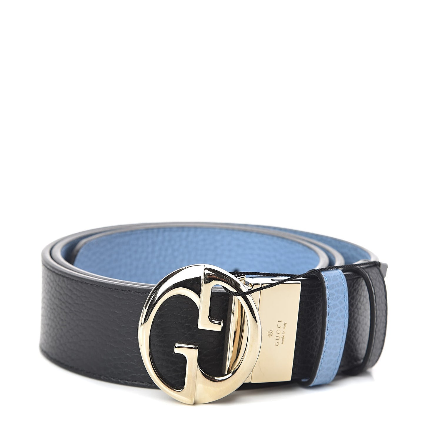 Dollar Calfskin 1973 Reversible Belt 90 36 Black Mineral Blue
