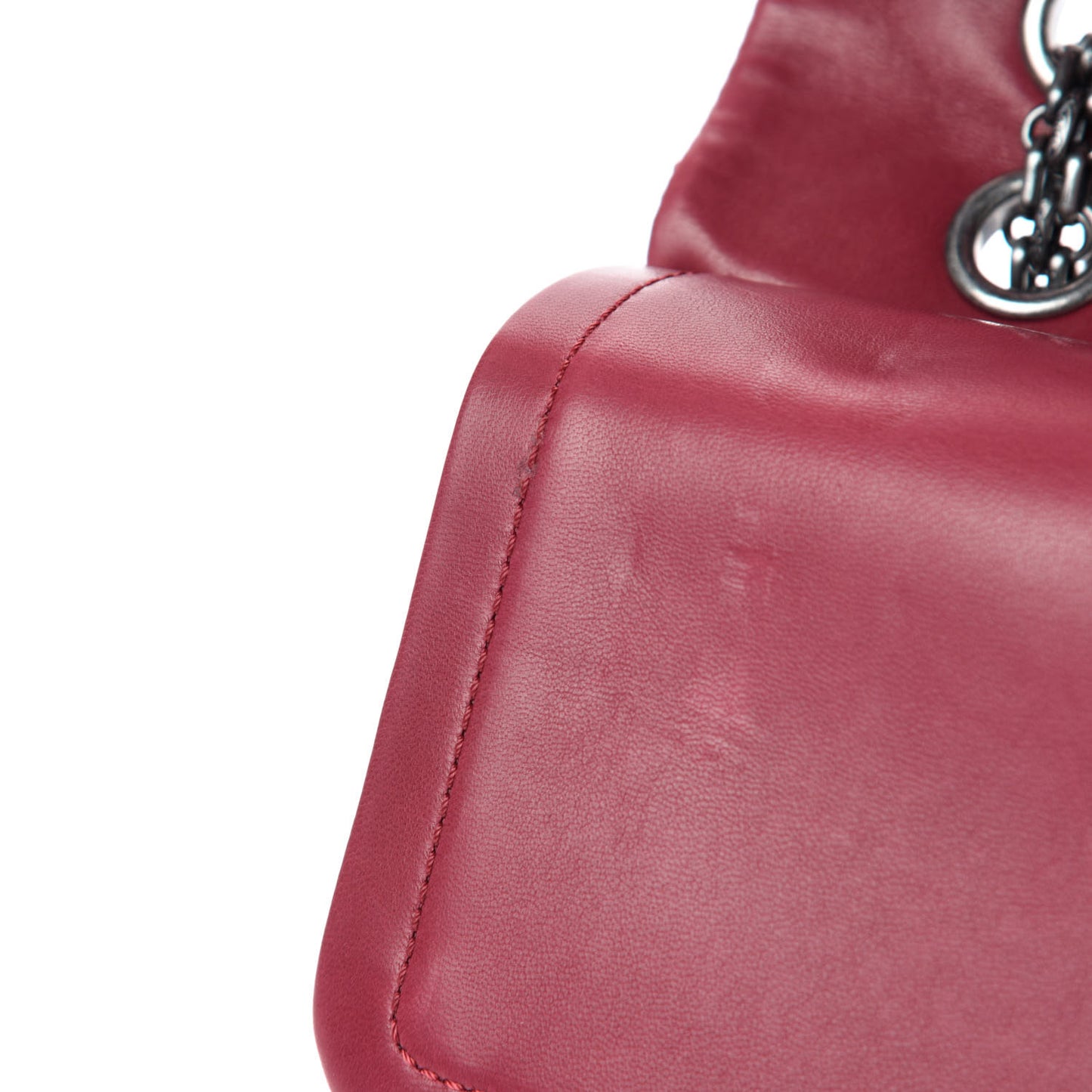 Distressed Patent Quilted 2.55 Reissue 227 Flap Red