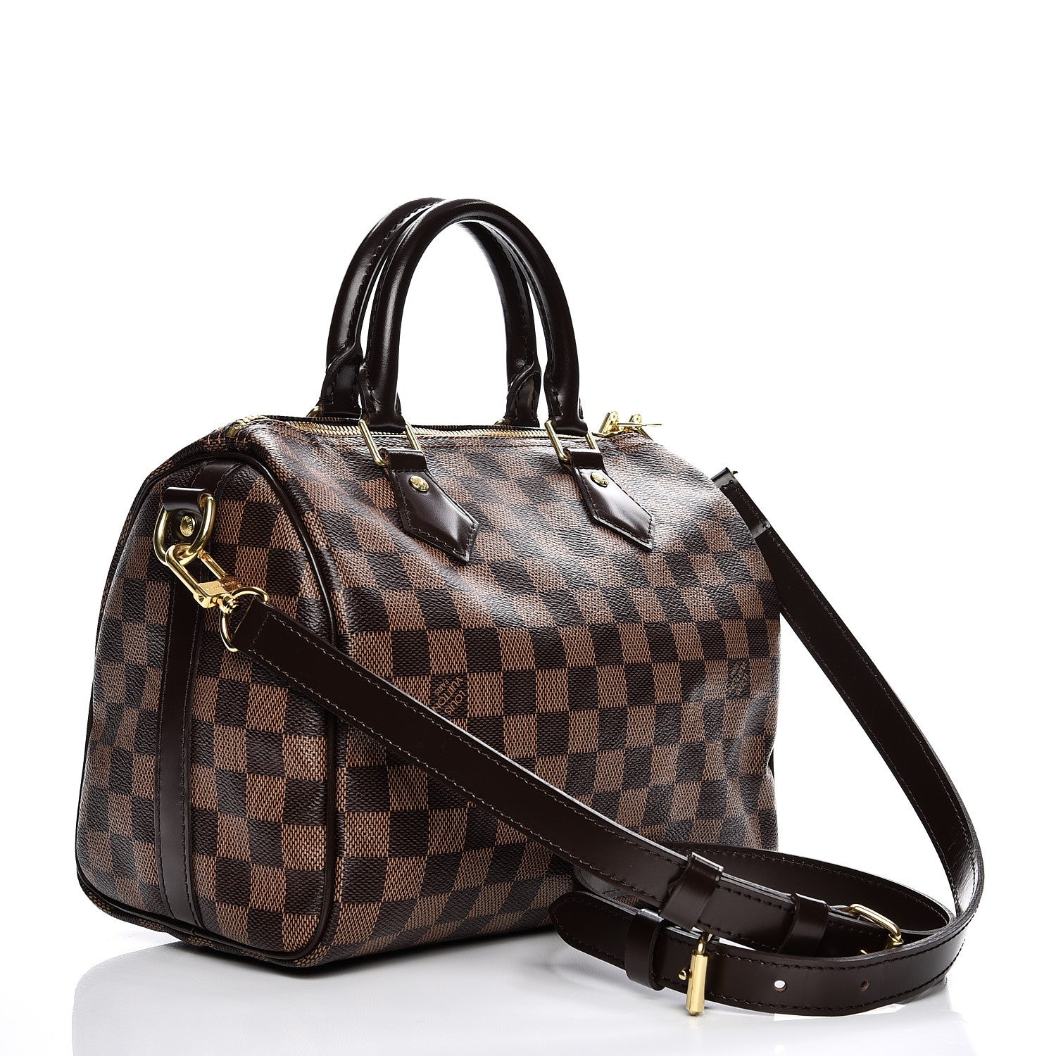 Louis Vuitton Damier Ebene Speedy Bandouliere 25 11 of 16
