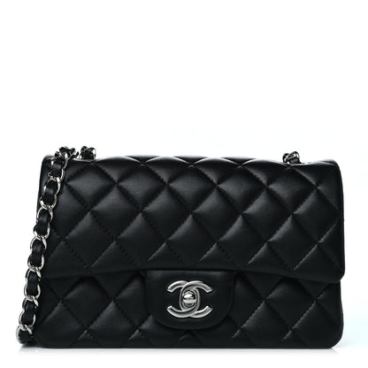 Chanel Lambskin Quilted Mini Rectangular Flap Black 1 of 22