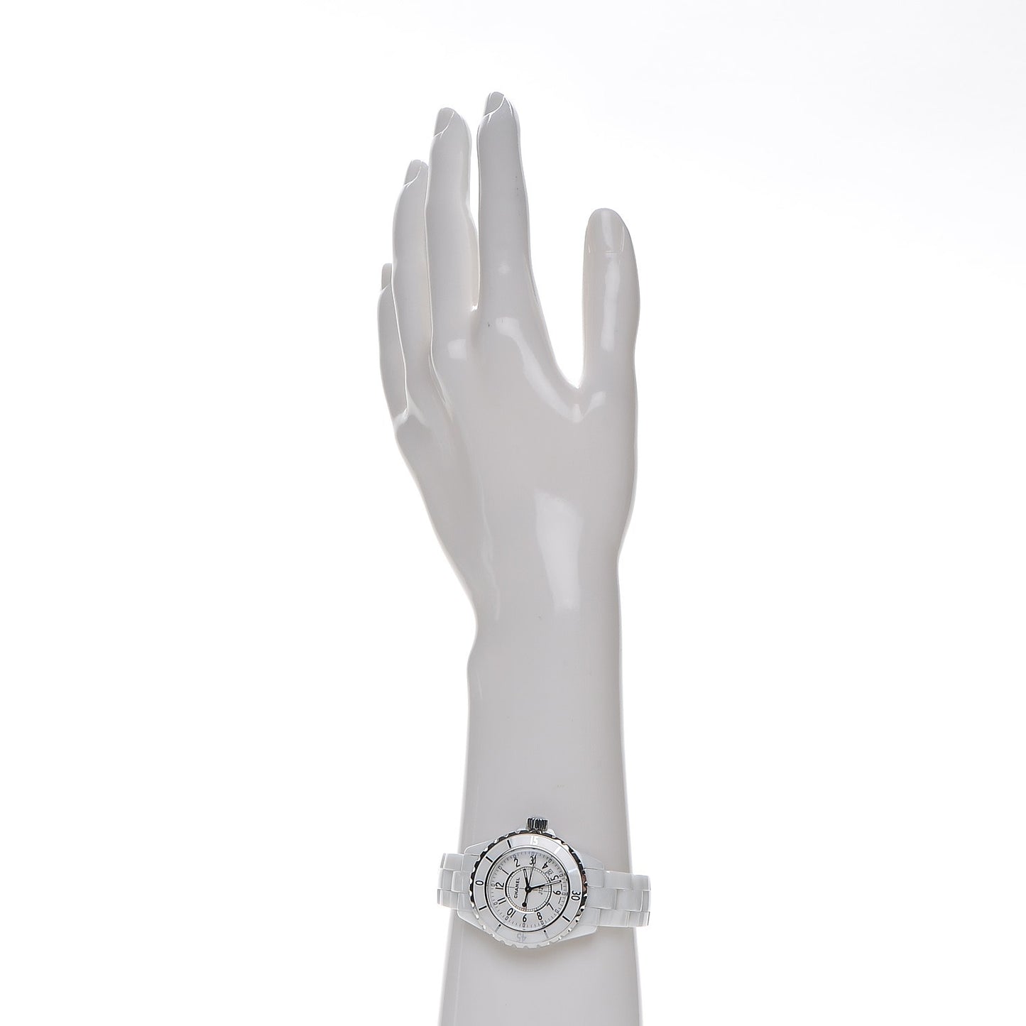 Stainless Steel Ceramic 33mm J12 Quartz Watch White