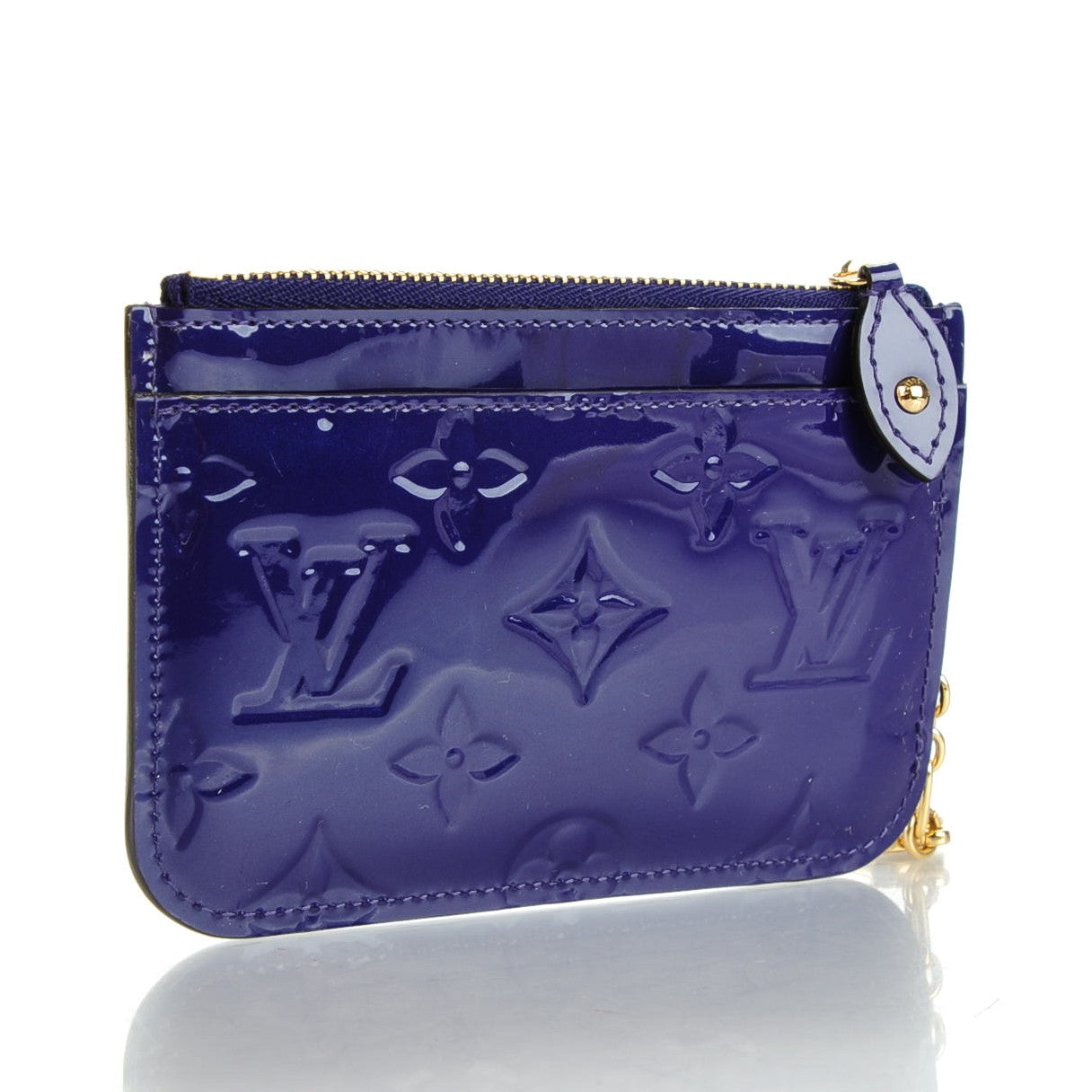 Louis Vuitton Vernis Key Pouch Blueberry 3 of 7