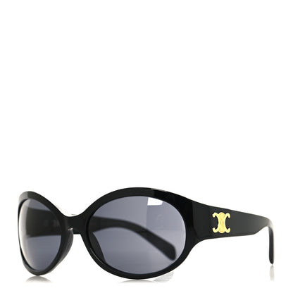 Celine Acetate Round Triomphe Sunglasses CL40271I Black 1 of 7