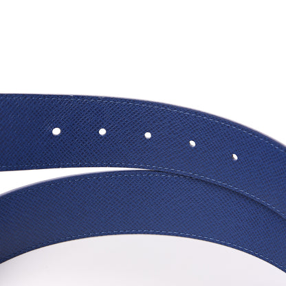 Louis Vuitton Calfskin Monogram 40mm LV Initiales Reversible Belt 100 40 Cobalt 3 of 5