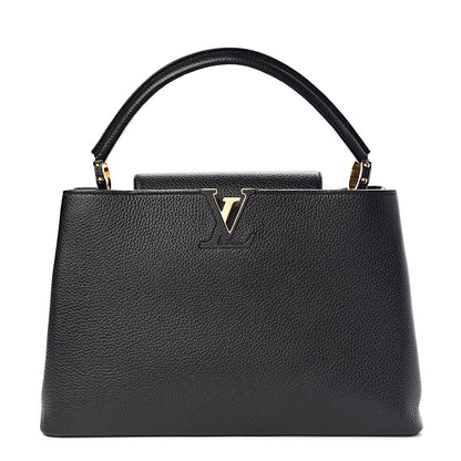 Louis Vuitton Taurillon Capucines MM Black 1 of 9