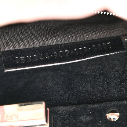 Fendi Velvet Embroidered Mini Peekaboo Iconic Satchel Black Multicolor 9 of 16
