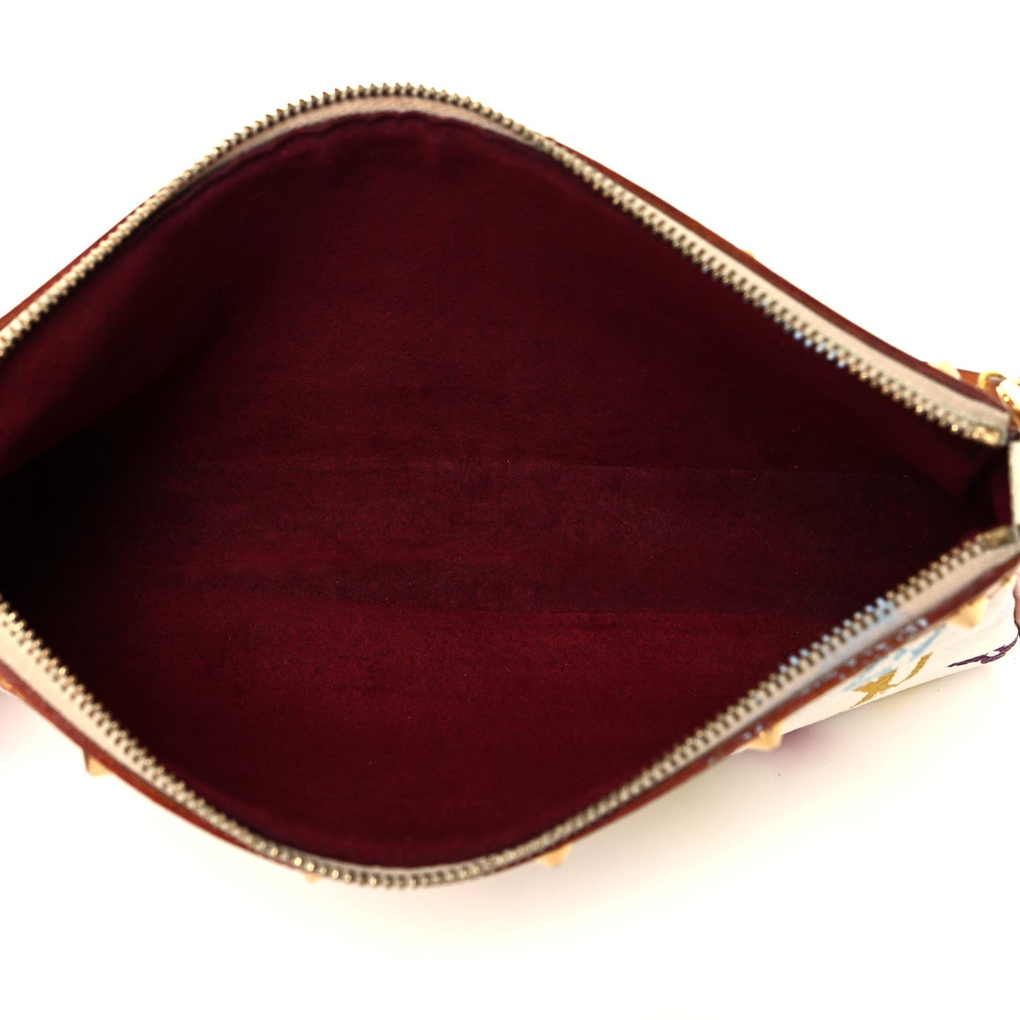 Monogram Multicolor Pochette Accessories White