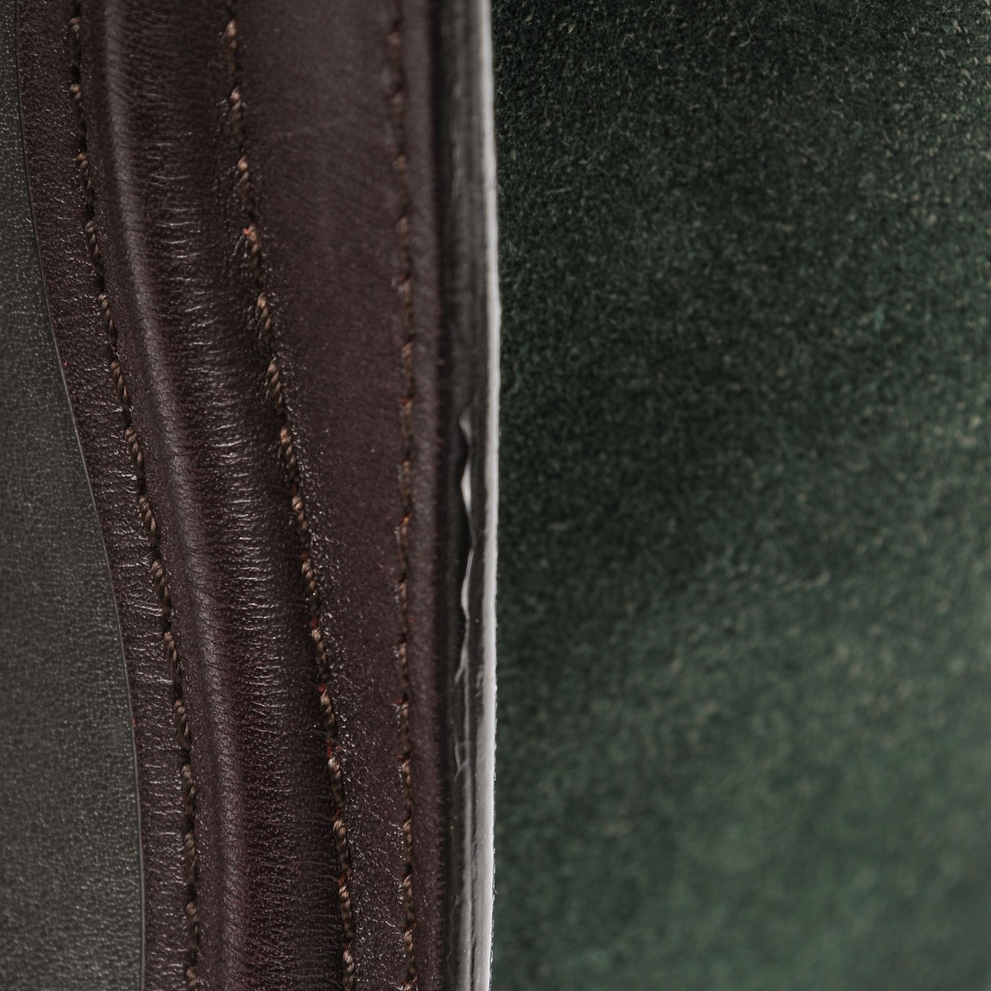 Smooth Calfskin Suede Nano Tri-Color Luggage Burgundy