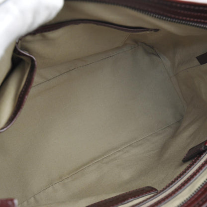 Burberry Patent Trim Nova Check Tote Bordeaux 6 of 10