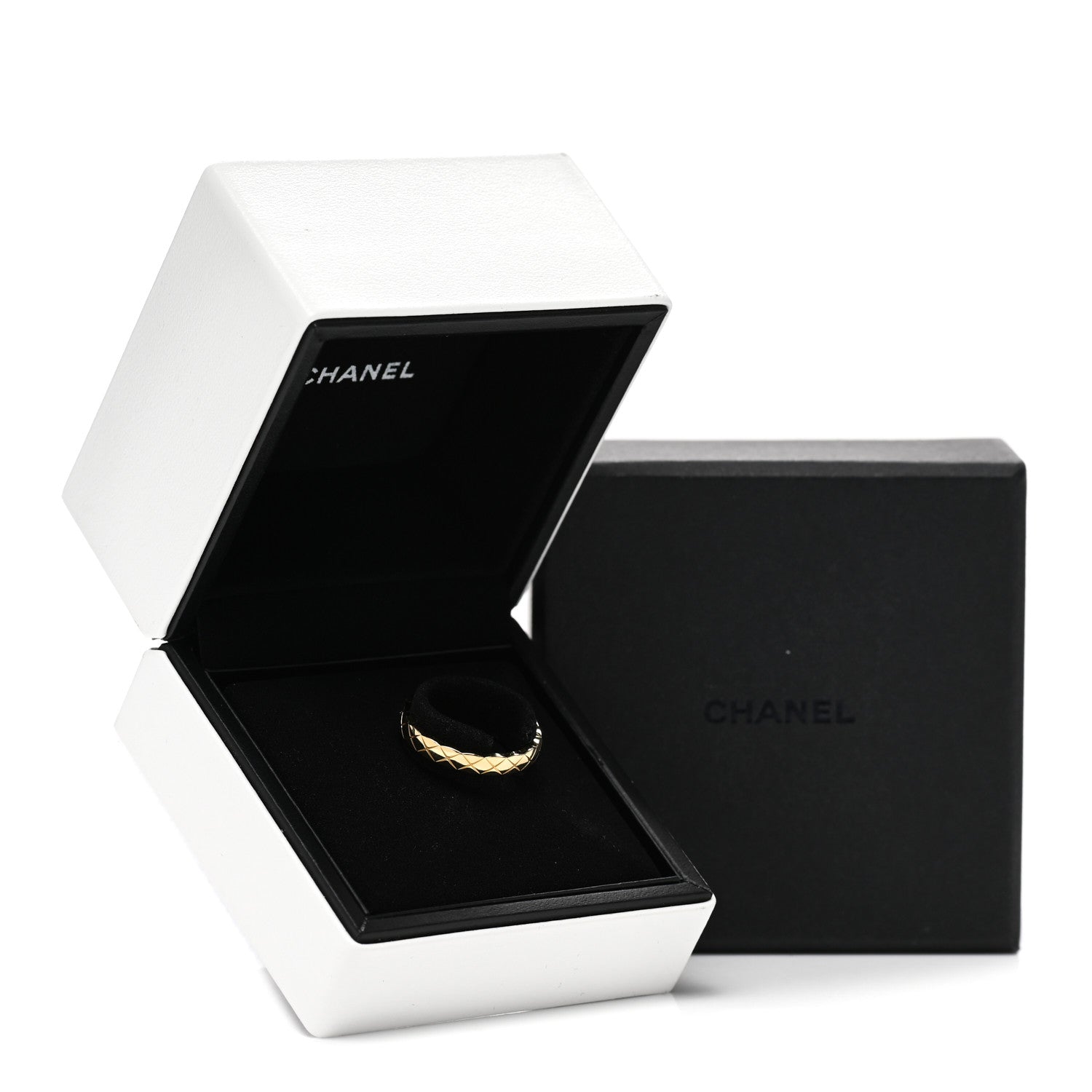 Chanel 18K Yellow Gold Mini Coco Crush Ring 54 6.75 6 of 6