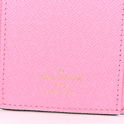 Louis Vuitton Monogram 2022 Christmas Animation Paris Victorine Wallet Pink 6 of 7