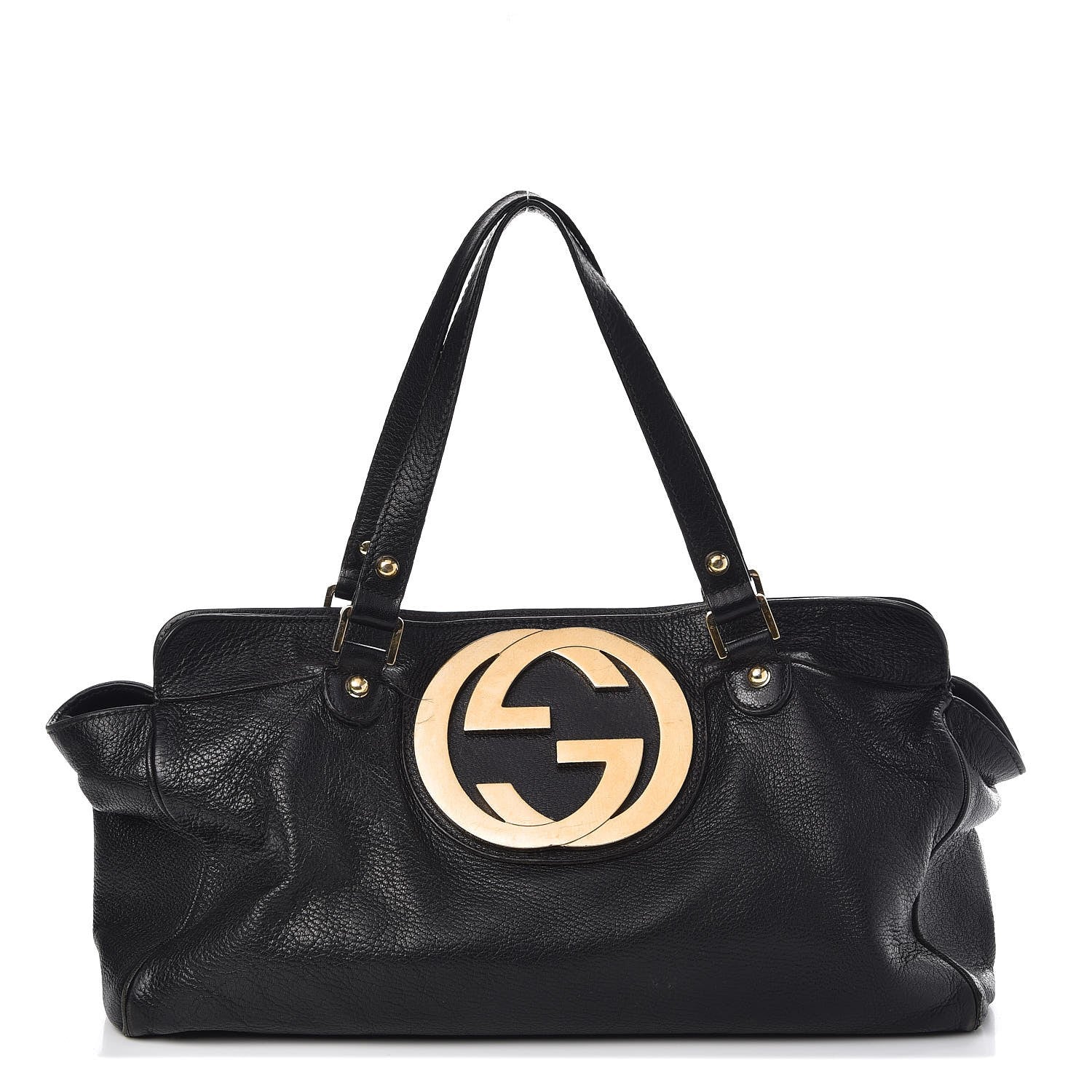 Gucci Calfskin Blondie Satchel Black 1 of 17