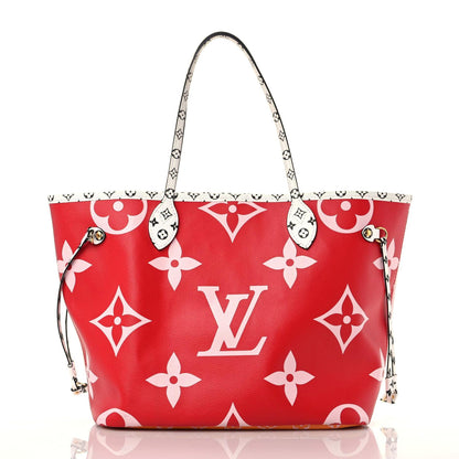 Louis Vuitton Monogram Giant Neverfull MM Rouge 3 of 15