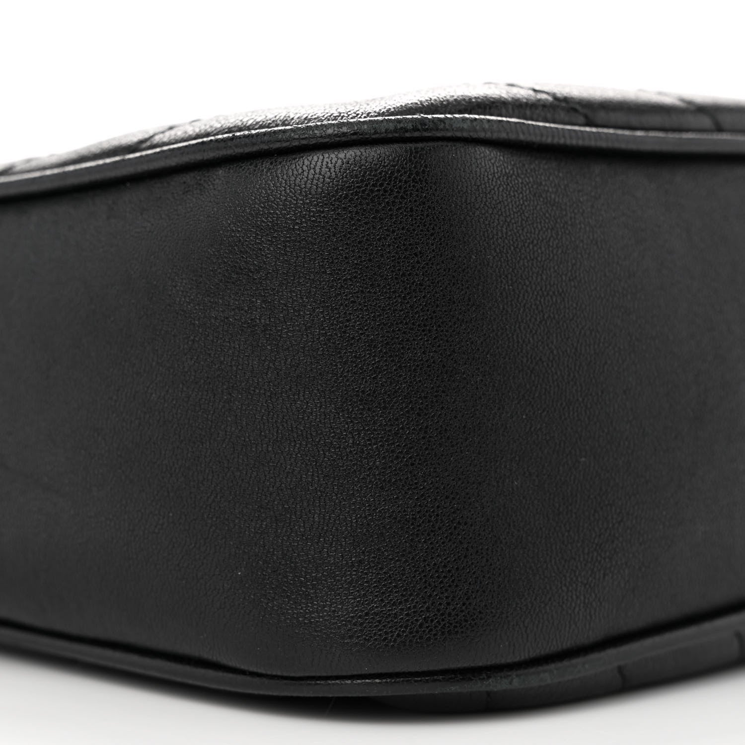 Gucci Sakai Be Green Calfskin Diagonal Stitched Small Blondie Shoulder Bag Black 9 of 13