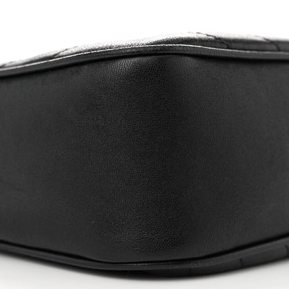 Gucci Sakai Be Green Calfskin Diagonal Stitched Small Blondie Shoulder Bag Black 9 of 13